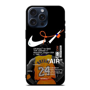 NIKE OFF WHITE KOBE BRYANT iPhone 15 Pro Max Case Cover