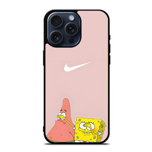 NIKE PATRICK AND SPONGEBOB PINK iPhone 15 Pro Max Case Cover NIKE PATRICK AND SPONGEBOB PINK iPhone 15 Pro Max Case Cover