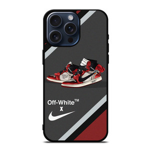 NIKE SWOOSH AIR JORDAN HIGH OFF WHITE iPhone 15 Pro Max Case Cover NIKE SWOOSH AIR JORDAN HIGH OFF WHITE iPhone 15 Pro Max Case Cover