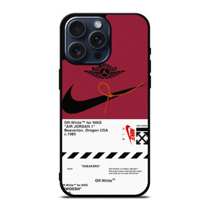 NIKE SWOOSH AIR JORDAN OFF WHITE iPhone 15 Pro Max Case Cover NIKE SWOOSH AIR JORDAN OFF WHITE iPhone 15 Pro Max Case Cover