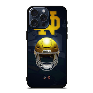 NOTRE DAME FIGHTING IRISH HELMET UNDER ARMOUR iPhone 15 Pro Max Case Cover
