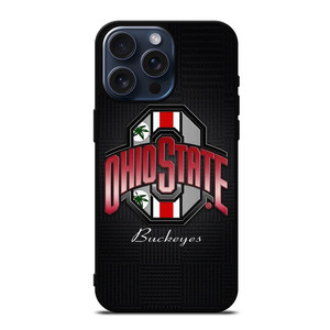 OHIO STATE BUCKEYES WEED METAL SYMBOL iPhone 15 Pro Max Case Cover