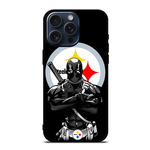 PITTSBURGH STEELERS FOOTBALL DEADPOOL iPhone 15 Pro Max Case Cover