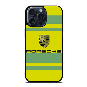 PORSCHE GREEN EMBLEM iPhone 15 Pro Max Case Cover PORSCHE GREEN EMBLEM iPhone 15 Pro Max Case Cover