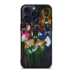 POWER RANGERS BRUSHED ART iPhone 15 Pro Max Case Cover POWER RANGERS BRUSHED ART iPhone 15 Pro Max Case Cover