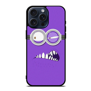 PURPLE MINION MINIMALIST iPhone 15 Pro Max Case Cover PURPLE MINION MINIMALIST iPhone 15 Pro Max Case Cover