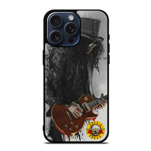 SAUL HUDSON SLASH G N R SMOKED iPhone 15 Pro Max Case Cover SAUL HUDSON SLASH G N R SMOKED iPhone 15 Pro Max Case Cover