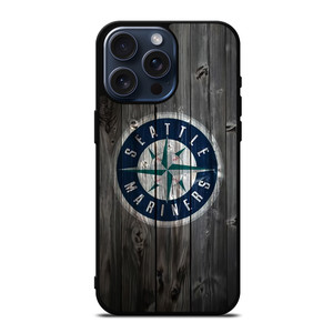 SEATTLE MARINERS WOODEN LOGO iPhone 15 Pro Max Case Cover SEATTLE MARINERS WOODEN LOGO iPhone 15 Pro Max Case Cover