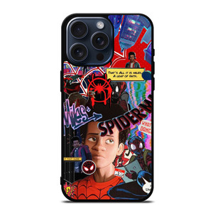 SPIDERMAN MILES MORALES COLLAGE iPhone 15 Pro Max Case Cover SPIDERMAN MILES MORALES COLLAGE iPhone 15 Pro Max Case Cover