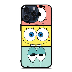 SPONGEBOB PATRICK SQUIDWARD CARTOON iPhone 15 Pro Max Case Cover