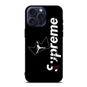SUPREME AIR JORDAN CROWN iPhone 15 Pro Max Case Cover SUPREME AIR JORDAN CROWN iPhone 15 Pro Max Case Cover