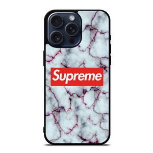 SUPREME MARBLE TEXTURE iPhone 15 Pro Max Case Cover SUPREME MARBLE TEXTURE iPhone 15 Pro Max Case Cover