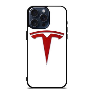 TESLA RED EMBLEM iPhone 15 Pro Max Case Cover