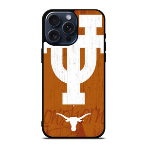 TEXAS LONGHORNS RUSTY SYMBOL iPhone 15 Pro Max Case Cover TEXAS LONGHORNS RUSTY SYMBOL iPhone 15 Pro Max Case Cover