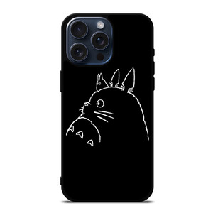 TOTORO ANIME BLACK iPhone 15 Pro Max Case Cover