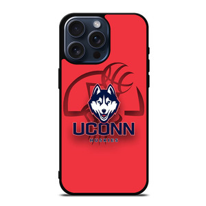 UCONN HUSKIES BASKETBALL LOGO iPhone 15 Pro Max Case Cover