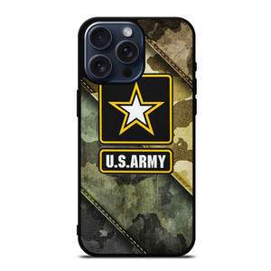 US ARMY LOGO CAMO iPhone 15 Pro Max Case Cover