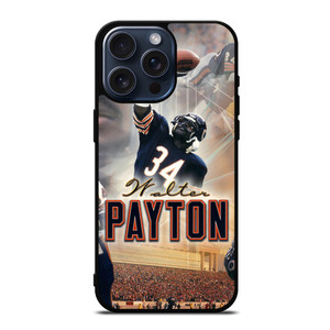 WALTER PAYTON CHICAGO BEARS POSTER iPhone 15 Pro Max Case Cover