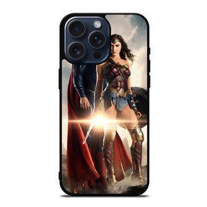 WONDER WOMAN SUPERMAN DC SUPERHERO iPhone 15 Pro Max Case Cover