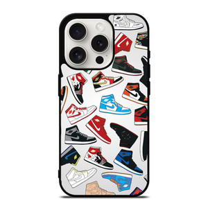 AIR JORDAN 1 SNEAKERS COLLECTION iPhone 15 Pro Case Cover AIR JORDAN 1 SNEAKERS COLLECTION iPhone 15 Pro Case Cover
