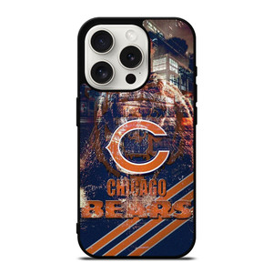 CHICAGO BEARS FOOTBALL RUSTY SYMBOL iPhone 15 Pro Case Cover CHICAGO BEARS FOOTBALL RUSTY SYMBOL iPhone 15 Pro Case Cover