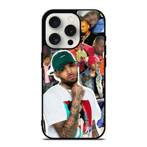 CHRIS BROWN SINGER COLLAGE iPhone 15 Pro Case Cover