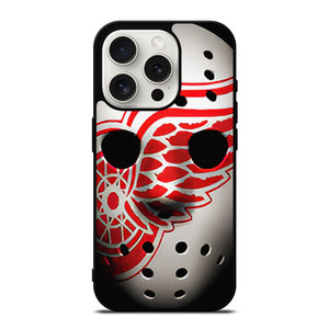 DETROIT RED WINGS JASON VOORHEES MASK iPhone 15 Pro Case Cover
