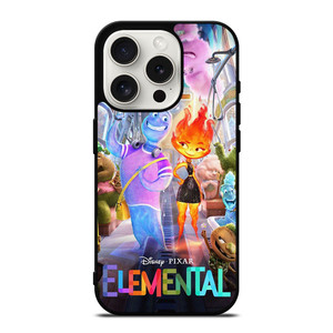 DISNEY PIXAR ELEMENTAL POSTER iPhone 15 Pro Case Cover DISNEY PIXAR ELEMENTAL POSTER iPhone 15 Pro Case Cover