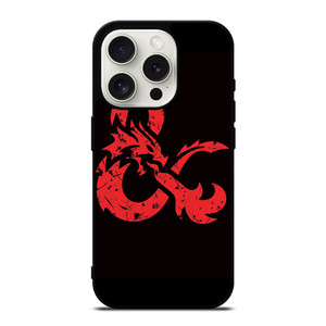 DUNGEONS AND DRAGONS LOGO BLACK iPhone 15 Pro Case Cover