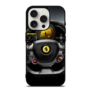 FERRARI BELLISSIMA STEERING WHEEL iPhone 15 Pro Case Cover FERRARI BELLISSIMA STEERING WHEEL iPhone 15 Pro Case Cover