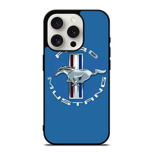 FORD MUSTANG LOGO BLUE ICON iPhone 15 Pro Case Cover
