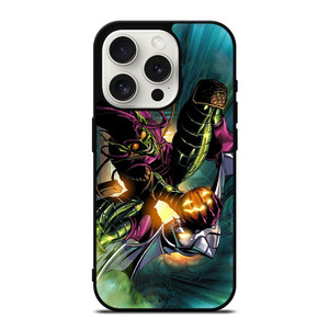GREEN GOBLIN SPIDERMAN CARTOON iPhone 15 Pro Case Cover GREEN GOBLIN SPIDERMAN CARTOON iPhone 15 Pro Case Cover
