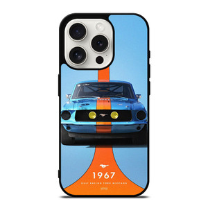 GULF RACING FORD MUSTANG 1967 iPhone 15 Pro Case Cover GULF RACING FORD MUSTANG 1967 iPhone 15 Pro Case Cover