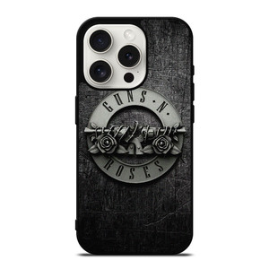 GUNS N ROSES METAL LOGO iPhone 15 Pro Case Cover GUNS N ROSES METAL LOGO iPhone 15 Pro Case Cover