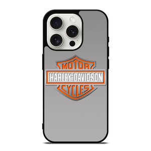 HARLEY DAVIDSON MOTOR GREY LOGO iPhone 15 Pro Case Cover