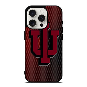 INDIANA HOOSIERS CARBON LOGO iPhone 15 Pro Case Cover