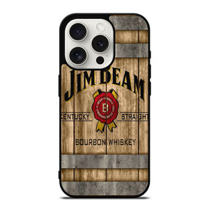 JIM BEAM WHISKEY WOOD LOGO iPhone 15 Pro Case Cover
