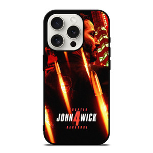 JOHN WICK 4 KEANU REEVES POSTER iPhone 15 Pro Case Cover
