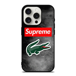 LACOSTE X SUPREME LOGO iPhone 15 Pro Case Cover LACOSTE X SUPREME LOGO iPhone 15 Pro Case Cover