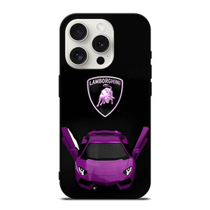 LAMBORGHINI SUPERCAR PURPLE iPhone 15 Pro Case Cover LAMBORGHINI SUPERCAR PURPLE iPhone 15 Pro Case Cover