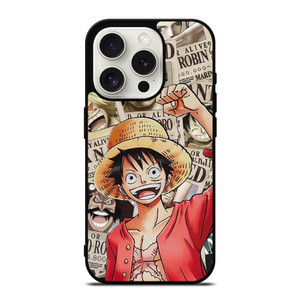 LUFFY WANTED POSTER PATTERN iPhone 15 Pro Case Cover