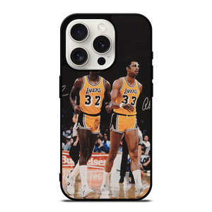 MAGIC JOHNSON X KAREEM ABDUL JABBAR LA LAKERS iPhone 15 Pro Case Cover MAGIC JOHNSON X KAREEM ABDUL JABBAR LA LAKERS iPhone 15 Pro Case Cover