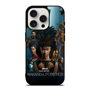 MARVEL BLACK PANTHER WAKANDA FOREVER POSTER iPhone 15 Pro Case Cover