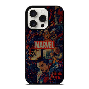 MARVEL COMICS HALFTONE COLLAGE iPhone 15 Pro Case Cover