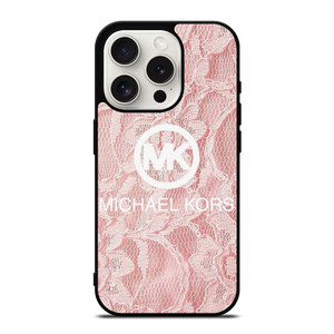 MICHAEL KORS PINK FABRIC iPhone 15 Pro Case Cover MICHAEL KORS PINK FABRIC iPhone 15 Pro Case Cover