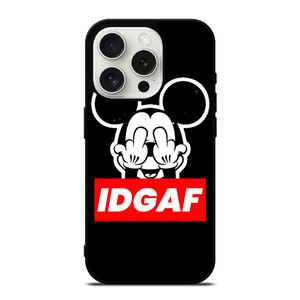 MICKEY MOUSE MIDDLE FINGER IDGAF iPhone 15 Pro Case Cover MICKEY MOUSE MIDDLE FINGER IDGAF iPhone 15 Pro Case Cover