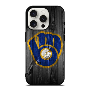 MILWAUKEE BREWERS BASEBALL WOOD LOGO iPhone 15 Pro Case Cover MILWAUKEE BREWERS BASEBALL WOOD LOGO iPhone 15 Pro Case Cover