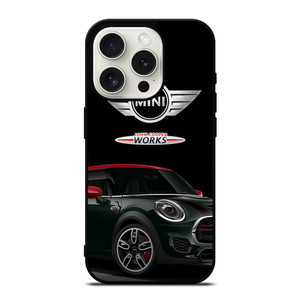 MINI JOHN COOPER WORKS CAR EMLBEM iPhone 15 Pro Case Cover MINI JOHN COOPER WORKS CAR EMLBEM iPhone 15 Pro Case Cover