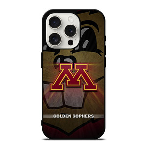 MINNESOTA GOLDEN GOPHERS METAL LOGO iPhone 15 Pro Case Cover MINNESOTA GOLDEN GOPHERS METAL LOGO iPhone 15 Pro Case Cover
