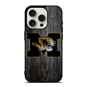 MISSOURI TIGERS FOOTBALL WOOD LOGO iPhone 15 Pro Case Cover MISSOURI TIGERS FOOTBALL WOOD LOGO iPhone 15 Pro Case Cover